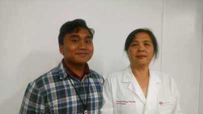 CIRM Spark Intern Michael Fernandez & his Mentor Dr. Shaomei Wang